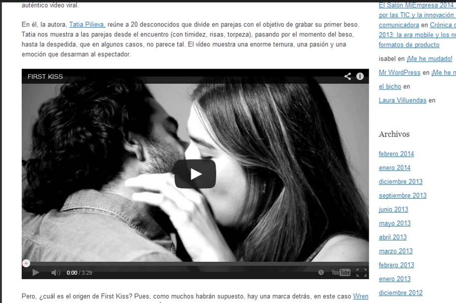 El origen de ‘First kiss’, el vídeo más tierno y pasional que circula en las redes